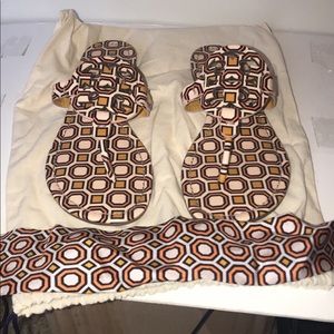 Tory Burch Sandals and Handkerchief.